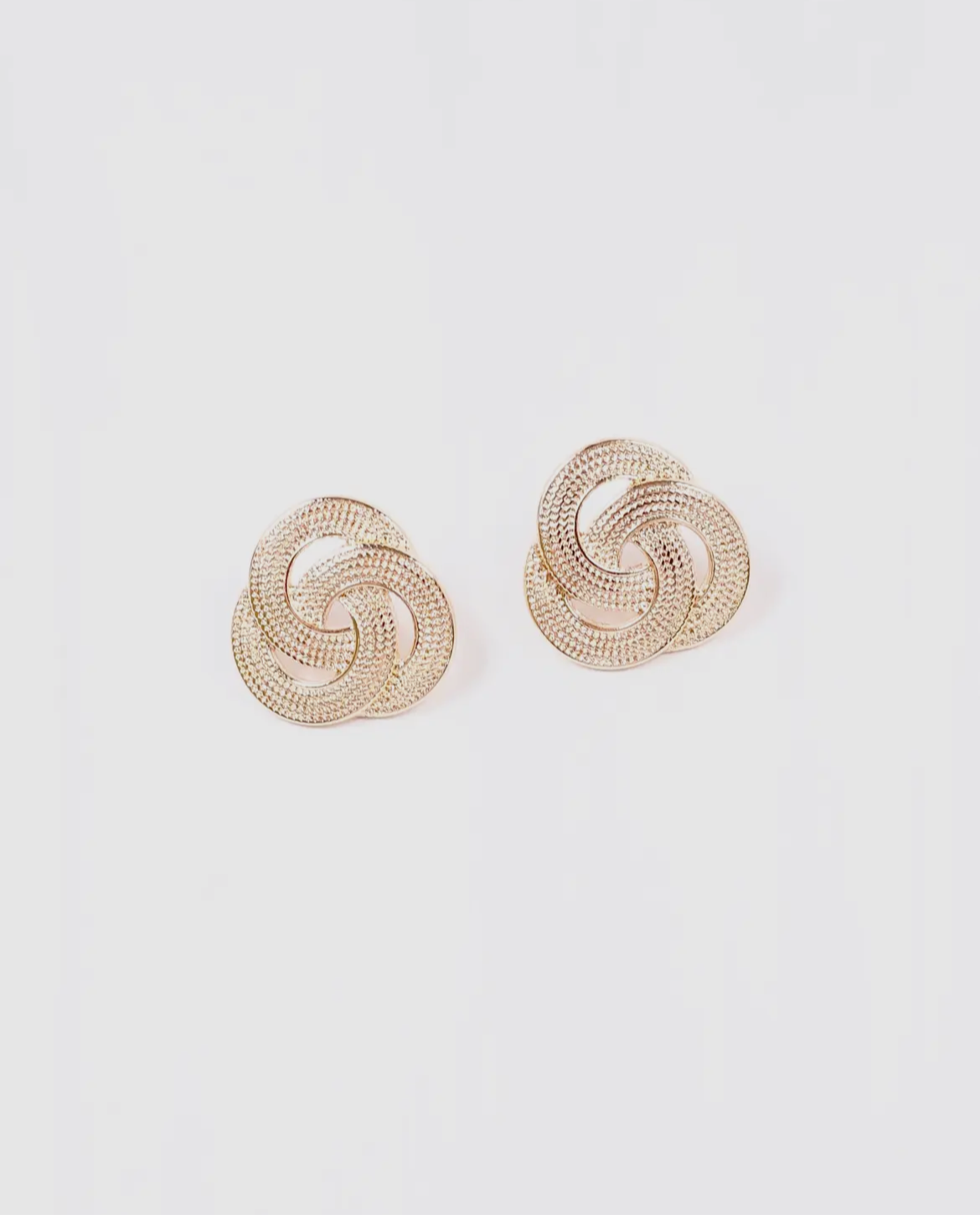 Textured Knot Earring