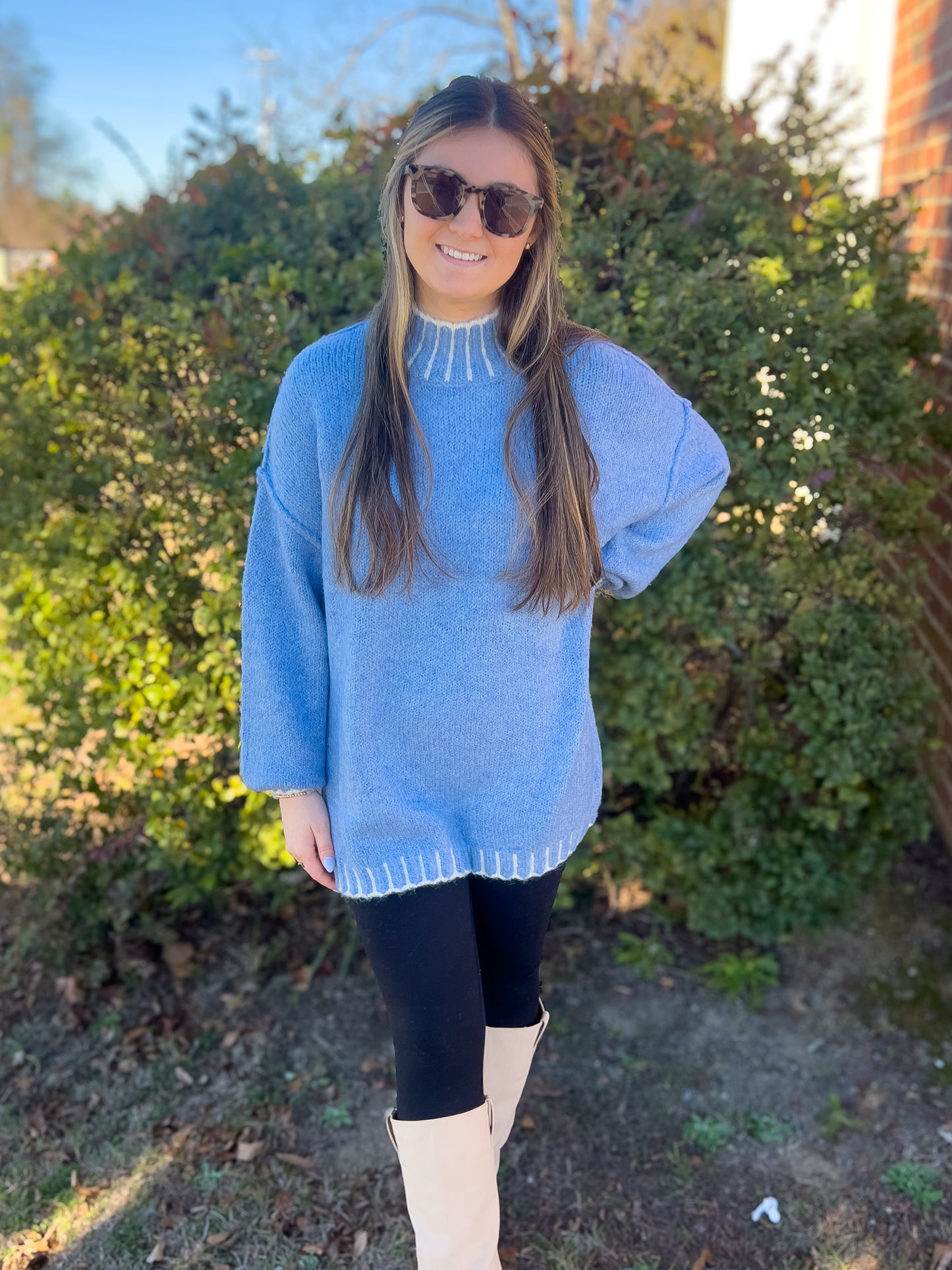 Oversized Light Blue Sweater