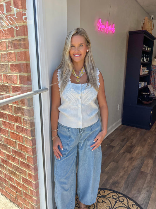 Denim Balloon Pants