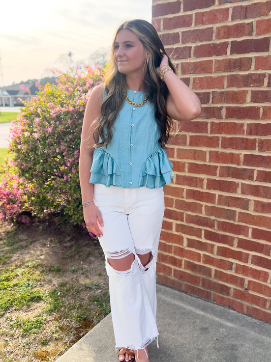 Sophia Ruffle Top