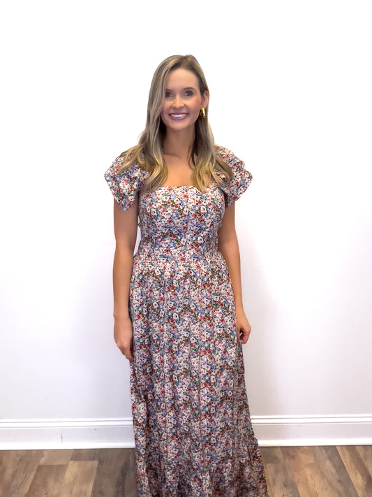 Floral Ruffle Maxi