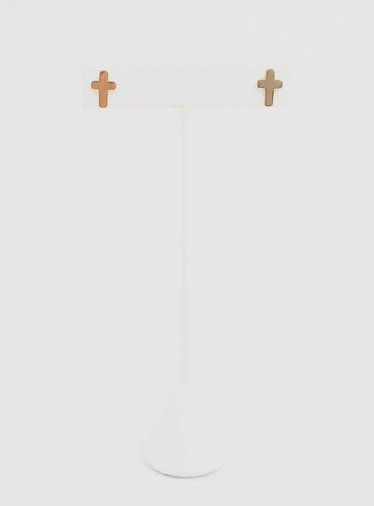Christy Cross Studs