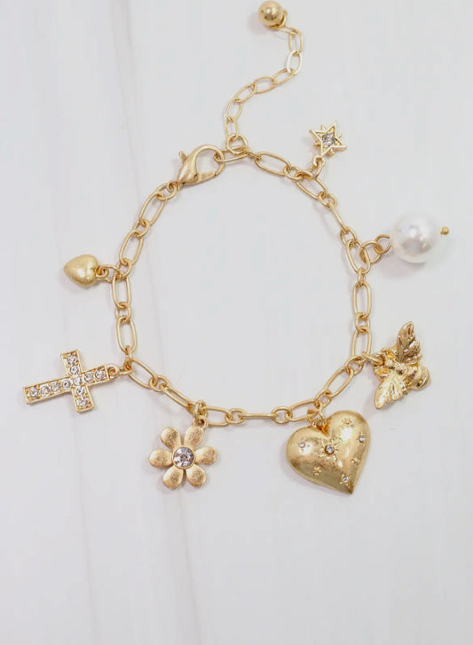 Tayrien Charm Bracelet Gold